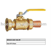 7/8" CE brass gas valve